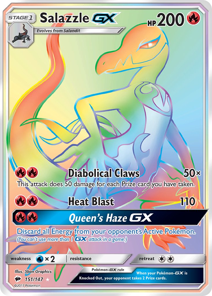 Salazzle-GX Burning Shadows SET-151