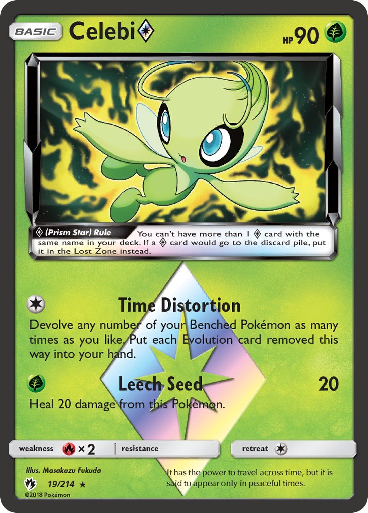 Celebi Prism Star Lost Thunder SET-19