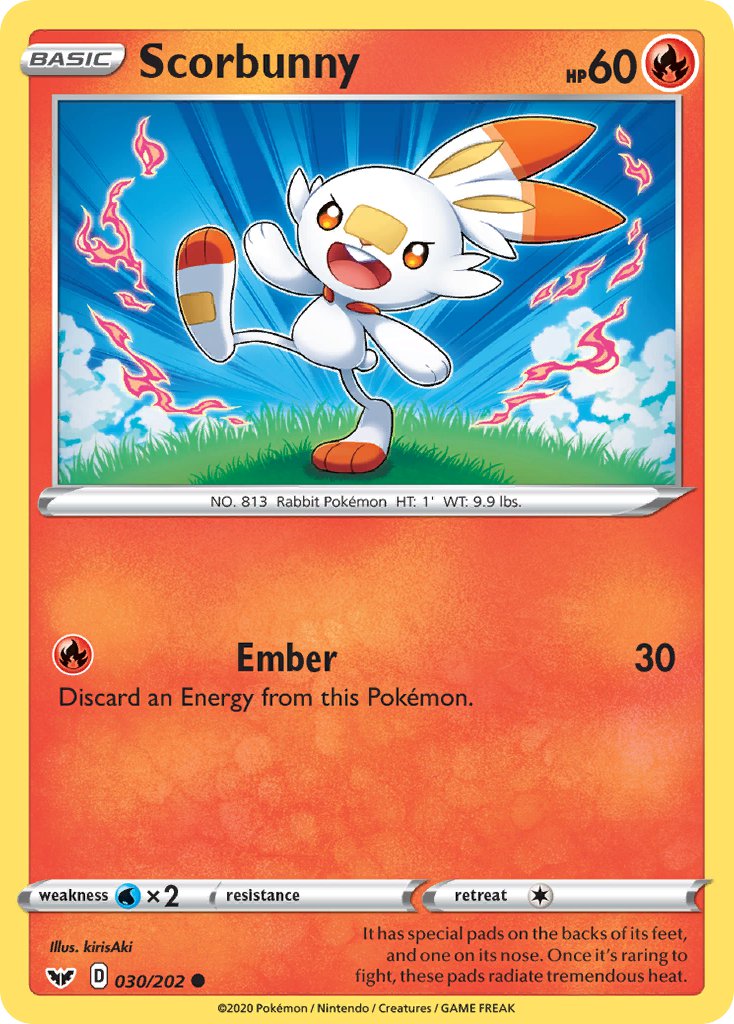 Scorbunny Sword & Shield SET-030
