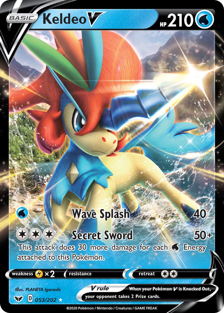 Keldeo V Sword & Shield SET-053