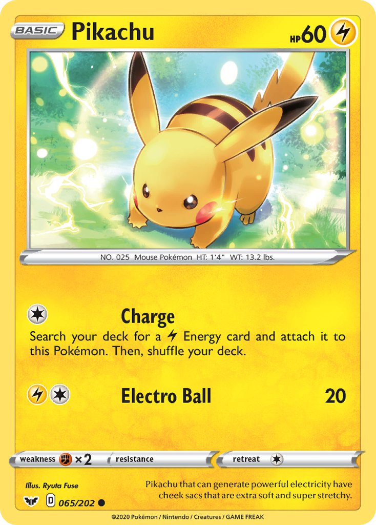 Pikachu Sword & Shield SET-065