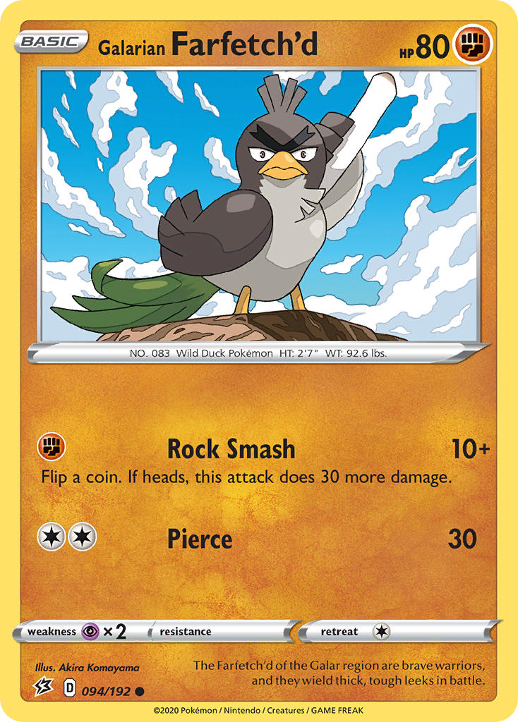 Galarian Farfetch’d Rebel Clash SET-094