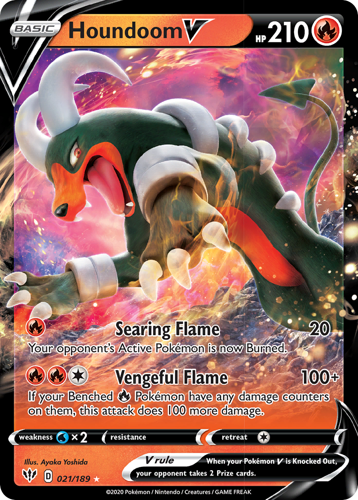 Houndoom V Darkness Ablaze SET-021