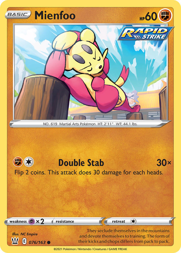 Mienfoo Battle Styles SET-076