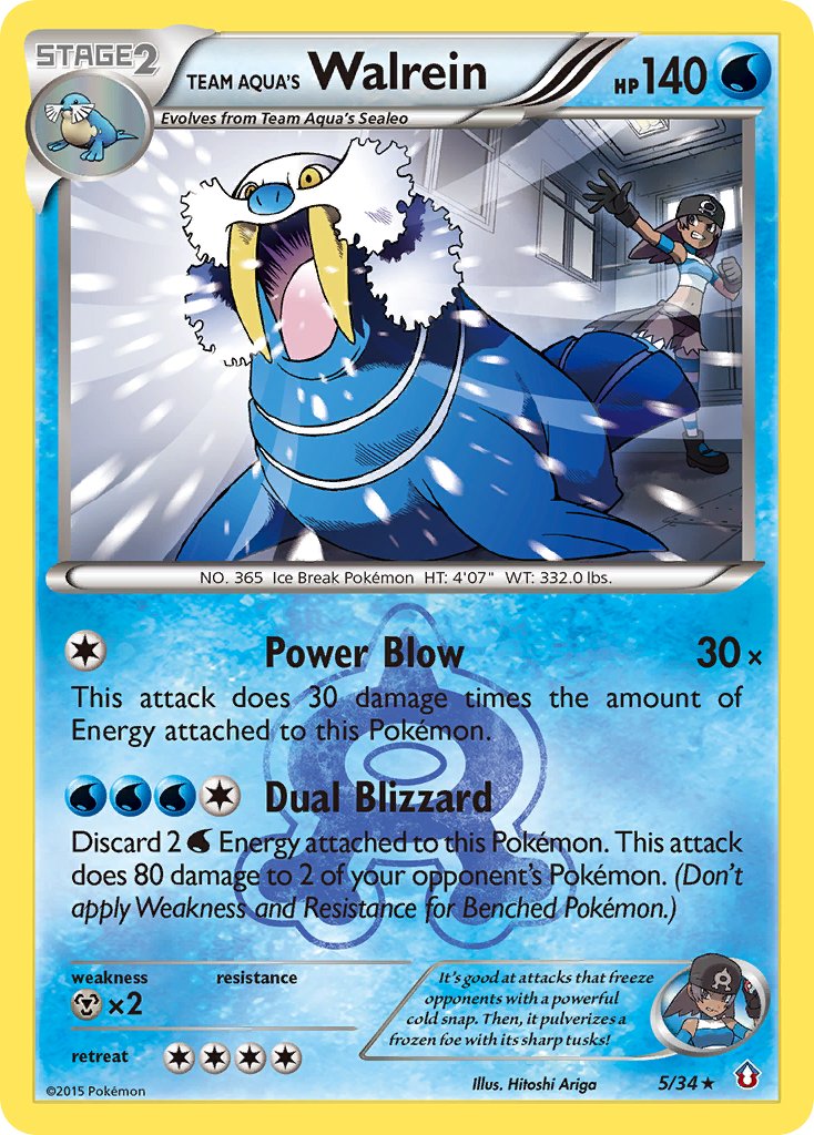 Team Aqua’s Walrein Double Crisis SET-5