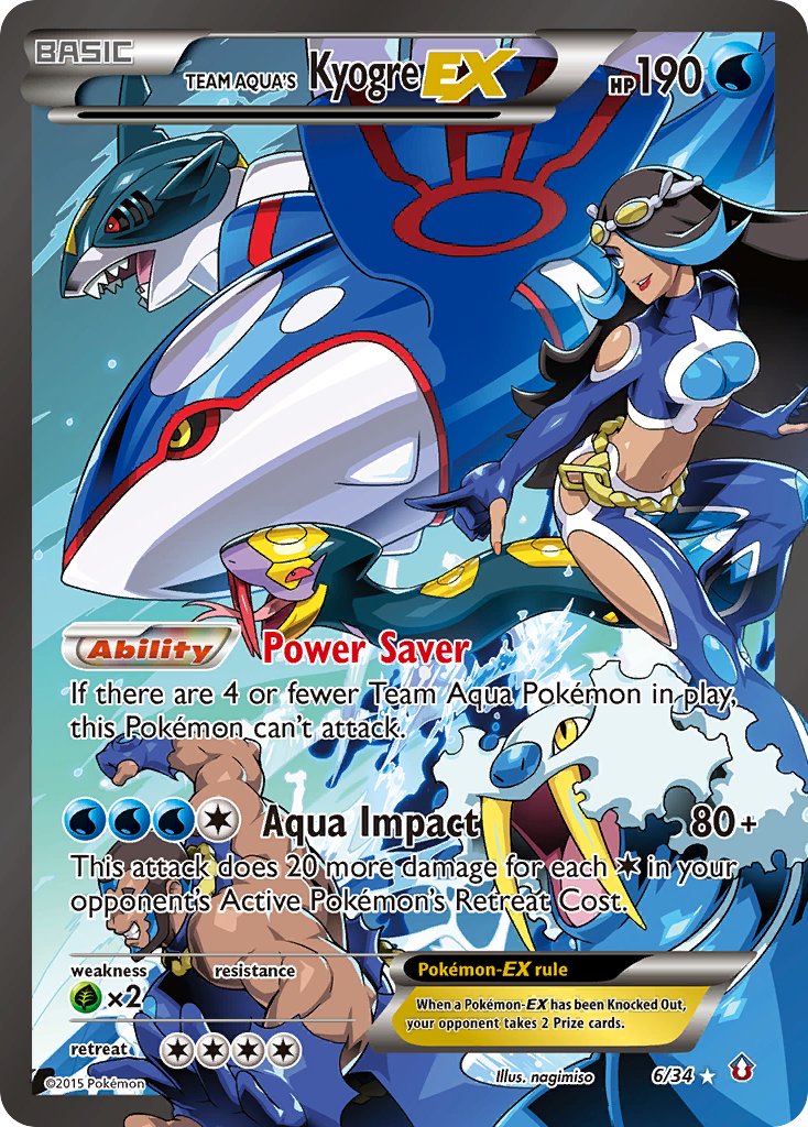 Team Aqua’s Kyogre-EX Double Crisis SET-6