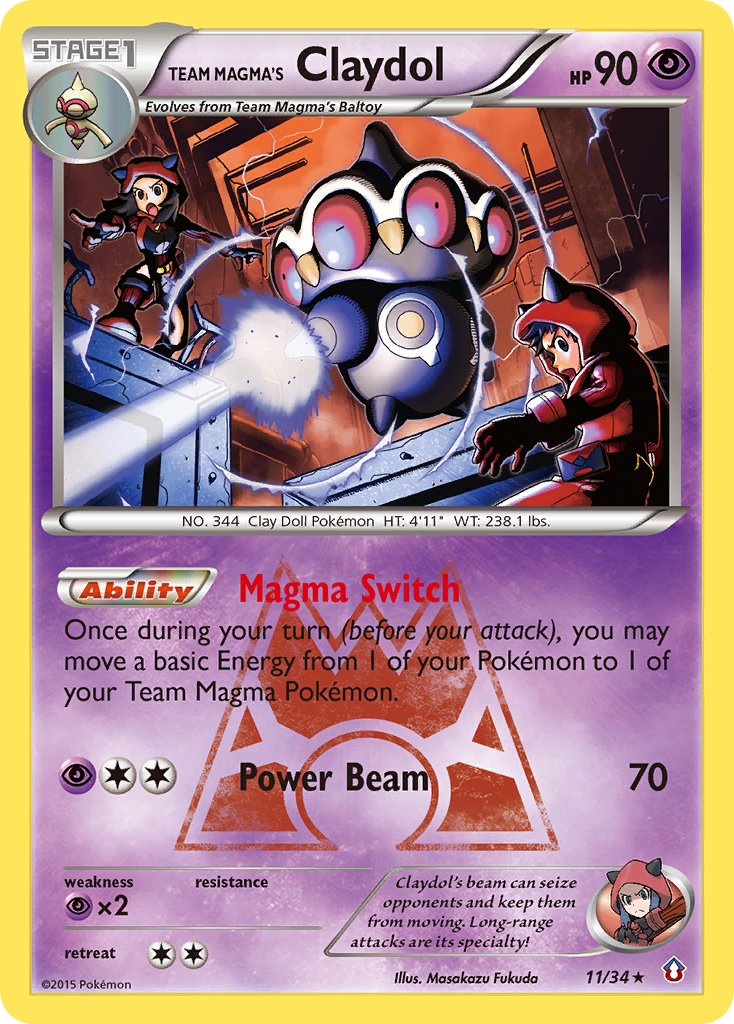 Team Magma’s Claydol Double Crisis SET-11