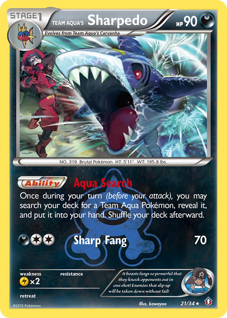 Team Aqua’s Sharpedo Double Crisis SET-21