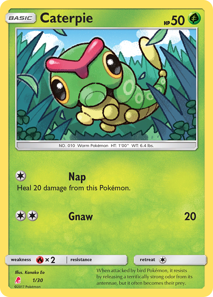 Caterpie Sun & Moon Trainer Kit—Lycanroc SET-1