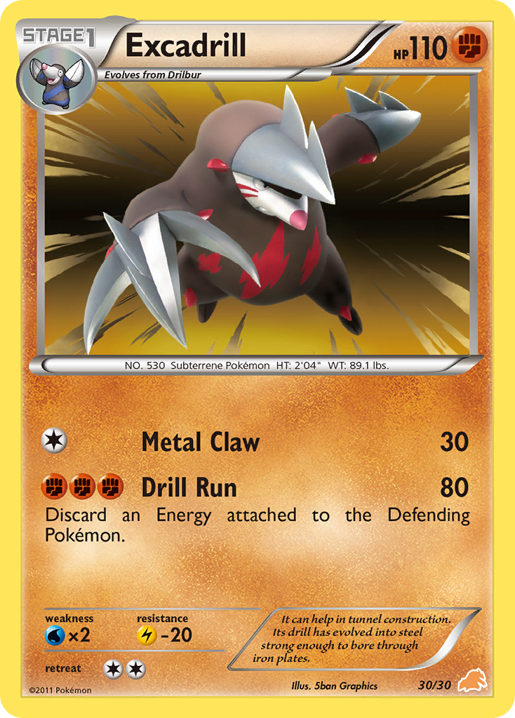 Excadrill Black & White Trainer Kit—Excadrill SET-30