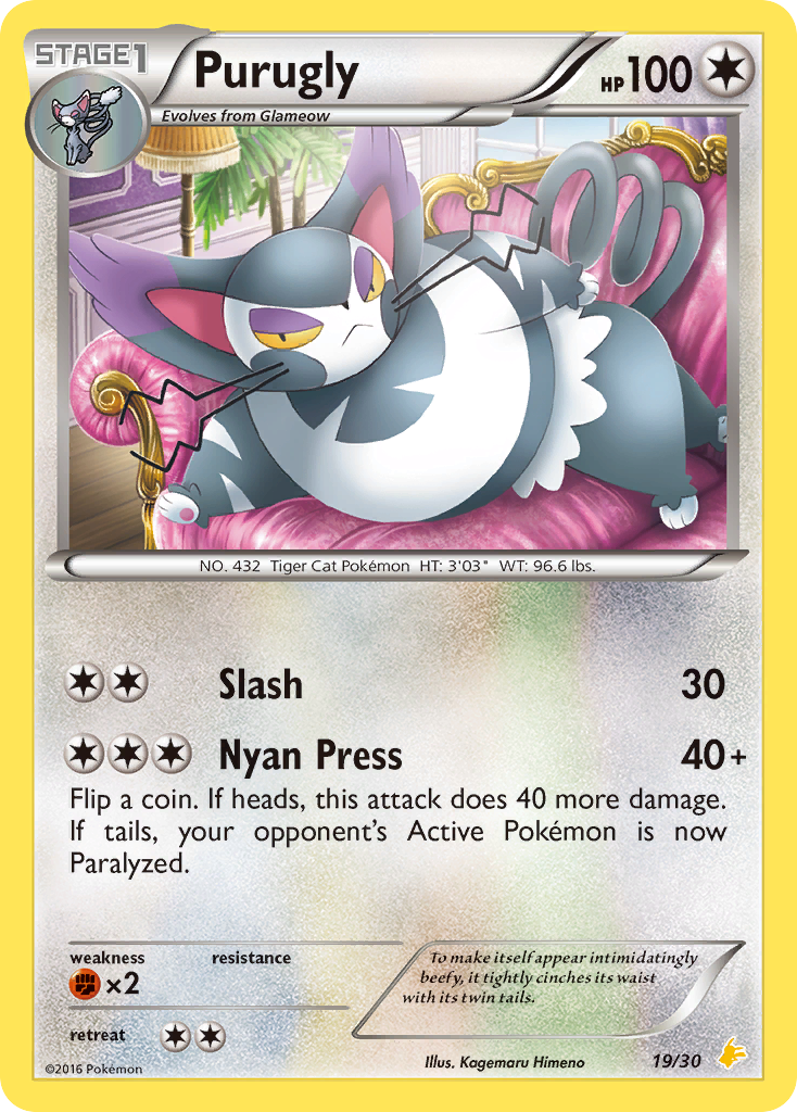 Purugly XY Trainer Kit—Pikachu Libre SET-19