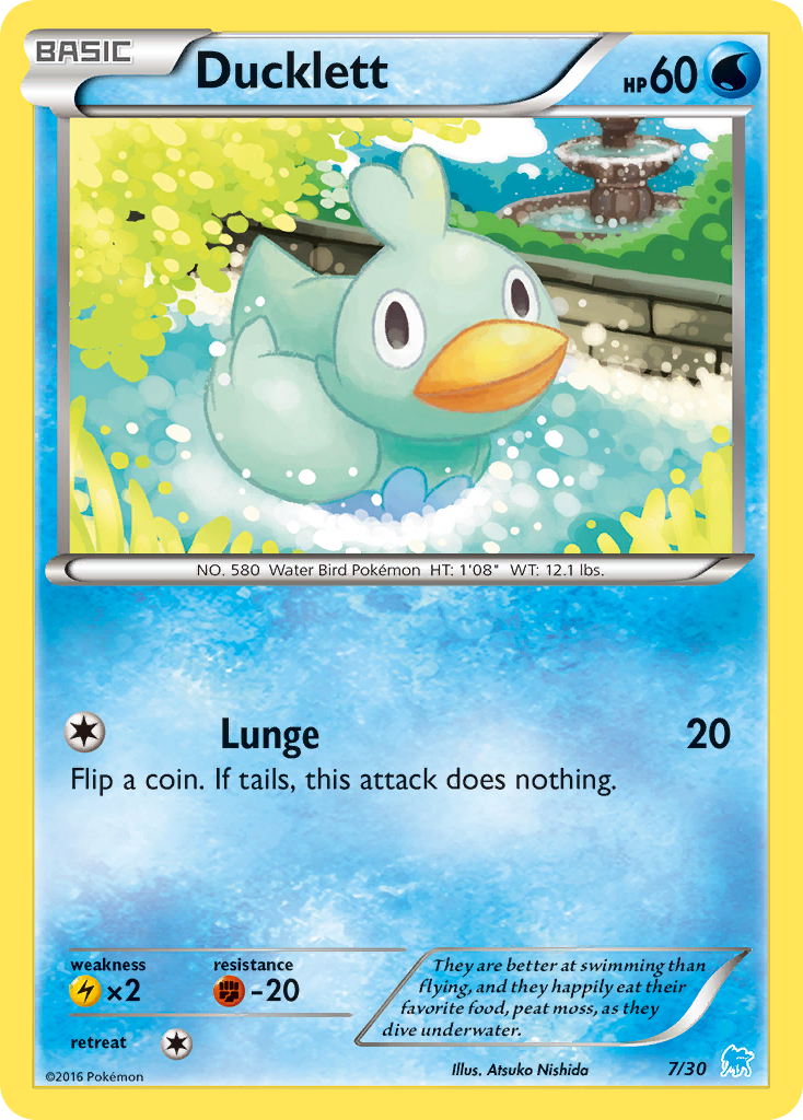 Ducklett XY Trainer Kit—Suicune SET-7