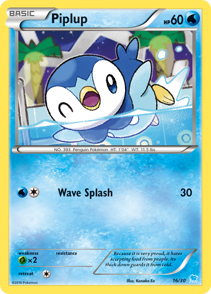 Piplup XY Trainer Kit—Suicune SET-16