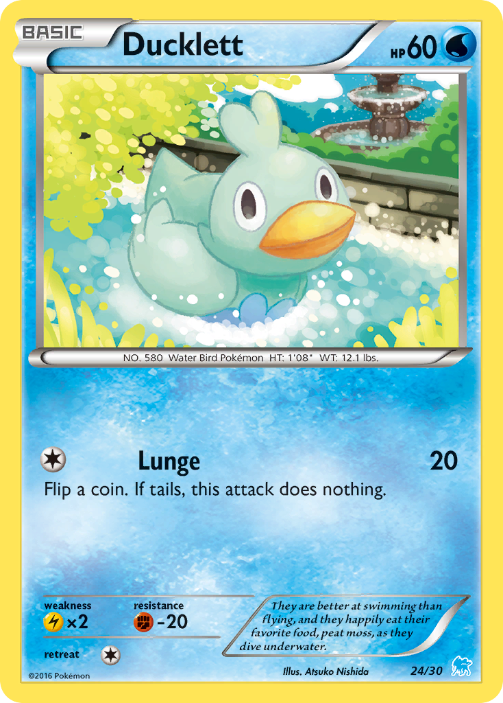 Ducklett XY Trainer Kit—Suicune SET-24