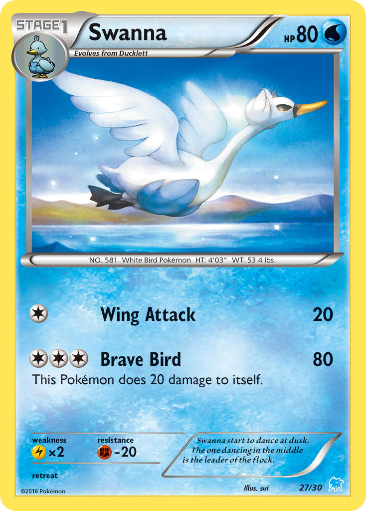 Swanna XY Trainer Kit—Suicune SET-27
