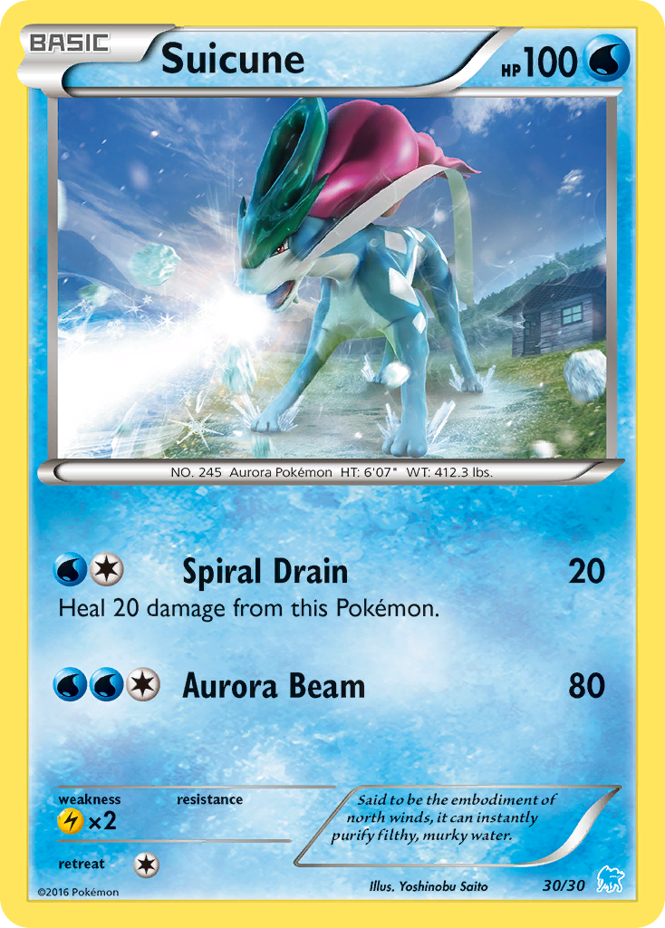 Suicune XY Trainer Kit—Suicune SET-30