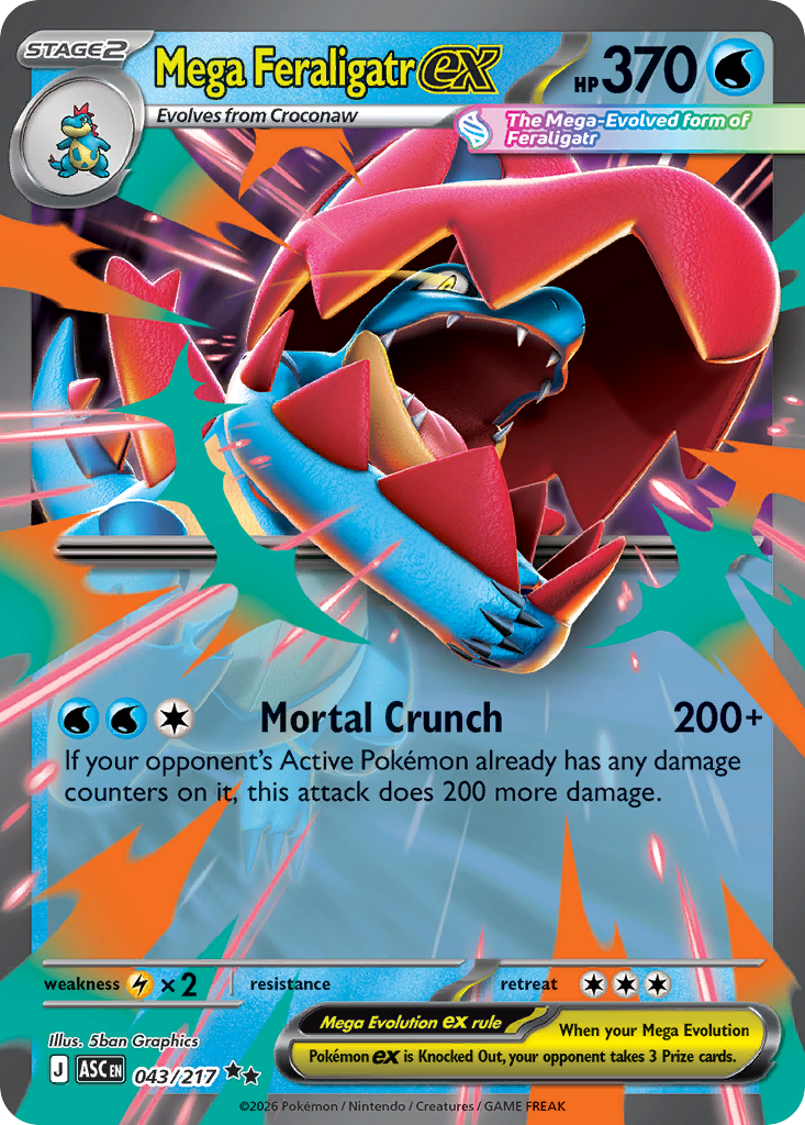 Mega Feraligatr ex - Ascended Heroes SET-43