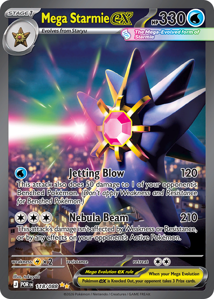 Mega Starmie ex - Perfect Order SET-118