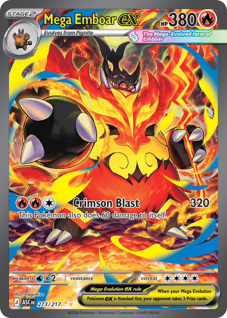 Mega Emboar ex - Ascended Heroes SET-273