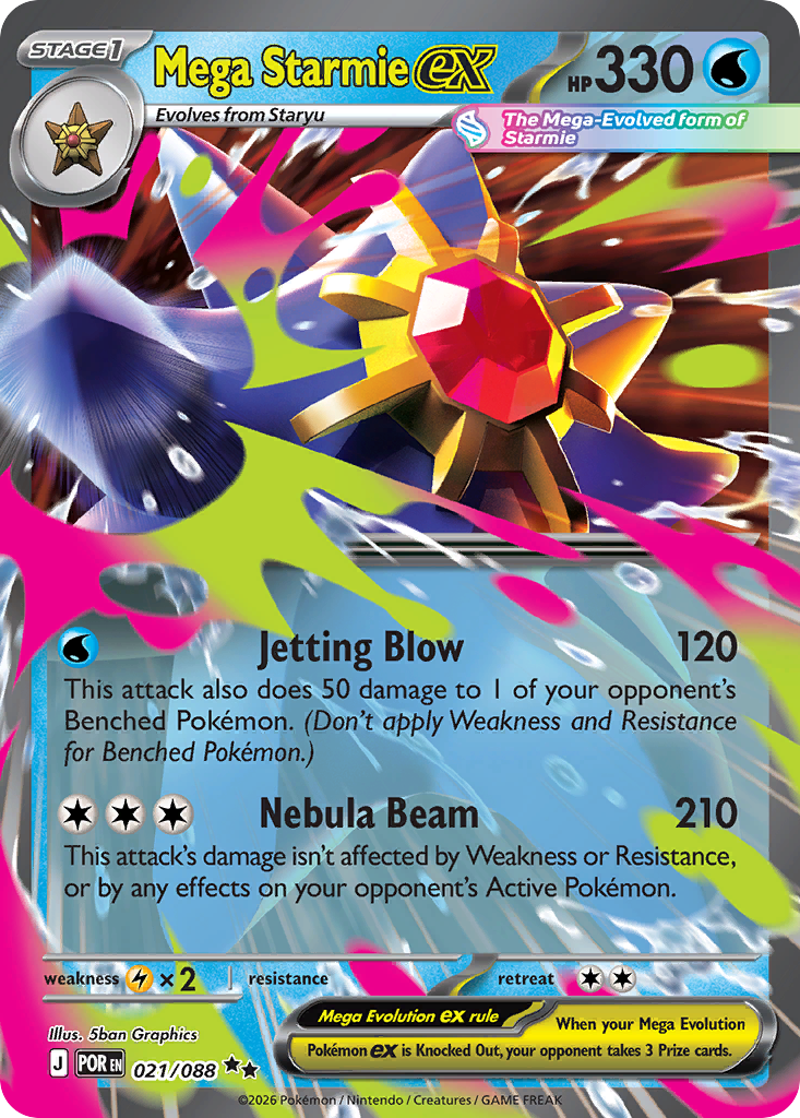 Mega Starmie ex - Perfect Order SET-8