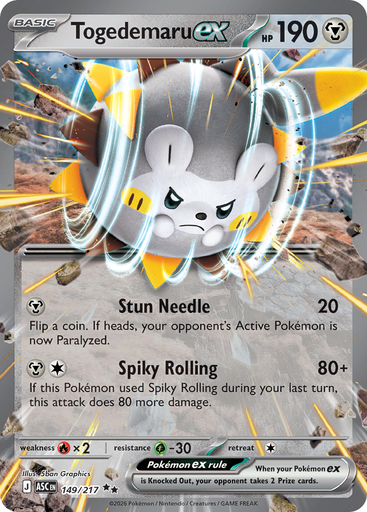 Togedemaru ex - Ascended Heroes SET 2-149