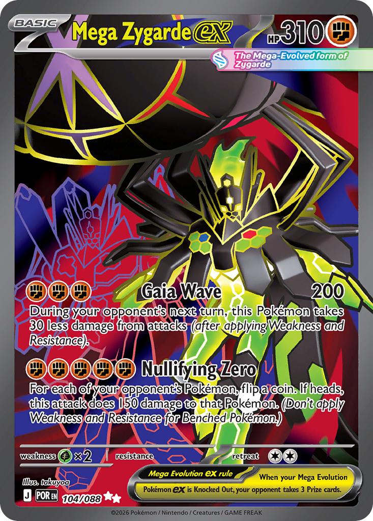 Mega Zygarde ex - Perfect Order SET-104