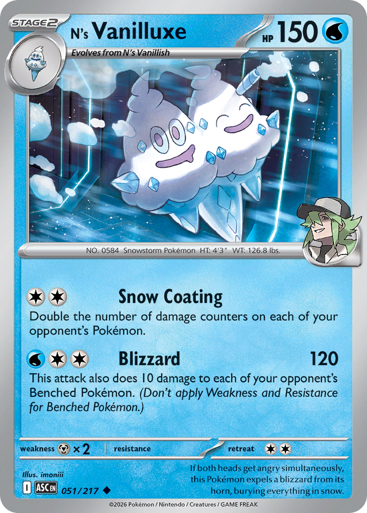 N's Vanilluxe - Ascended Heroes SET-51