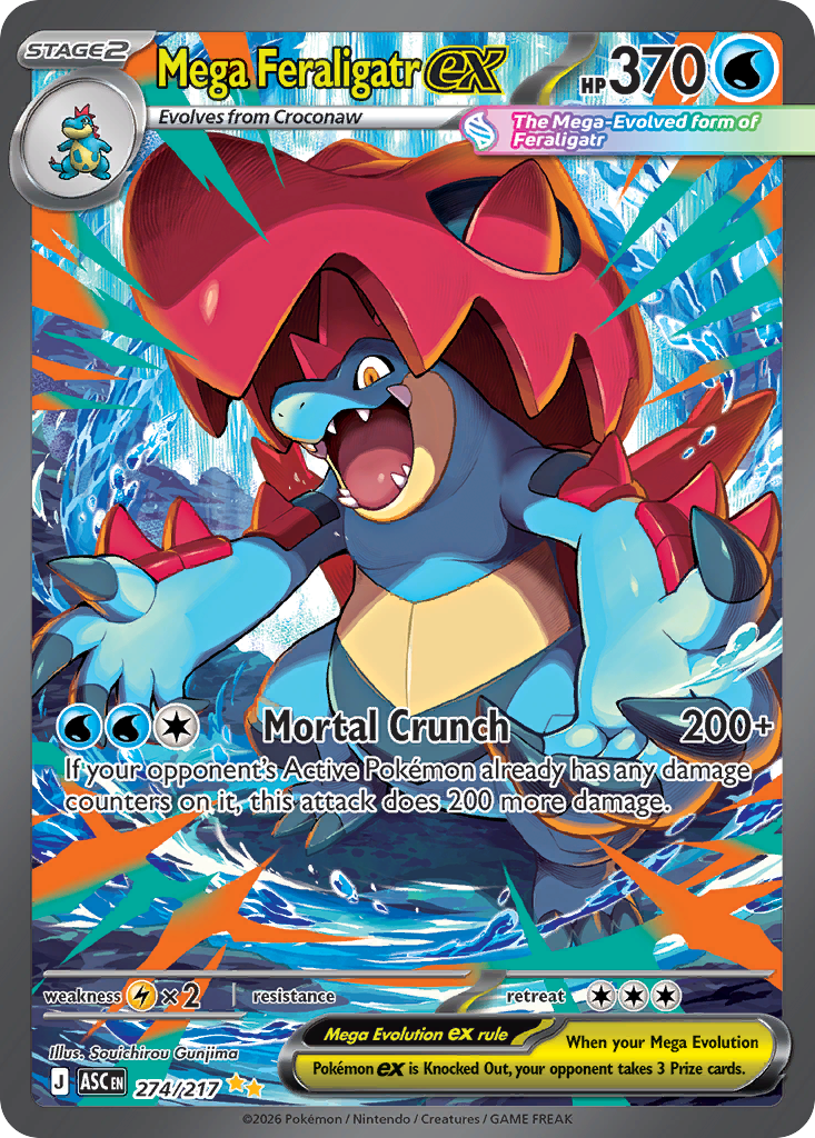 Mega Feraligatr ex - Ascended Heroes SET-274