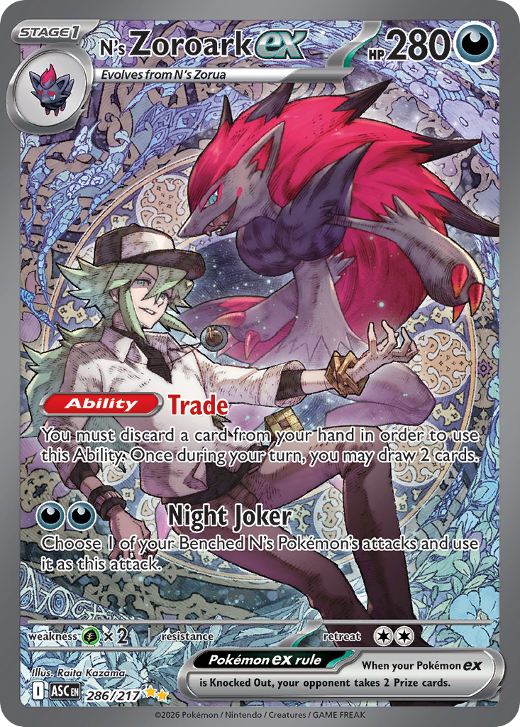 N's Zoroark ex - Ascended Heroes SET-286