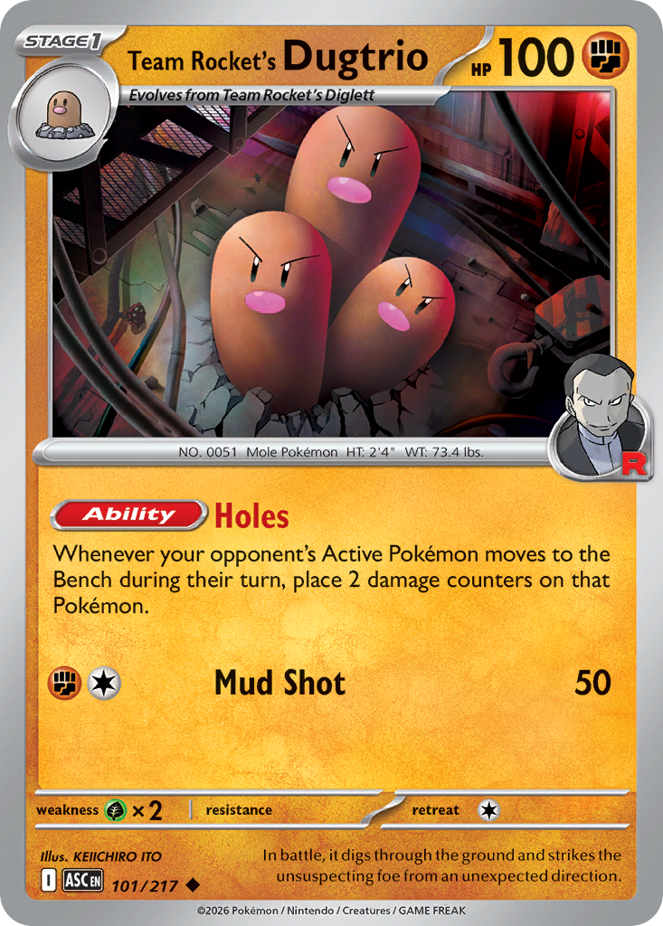 Team Rocket's Dugtrio - Ascended Heroes SET 2-101