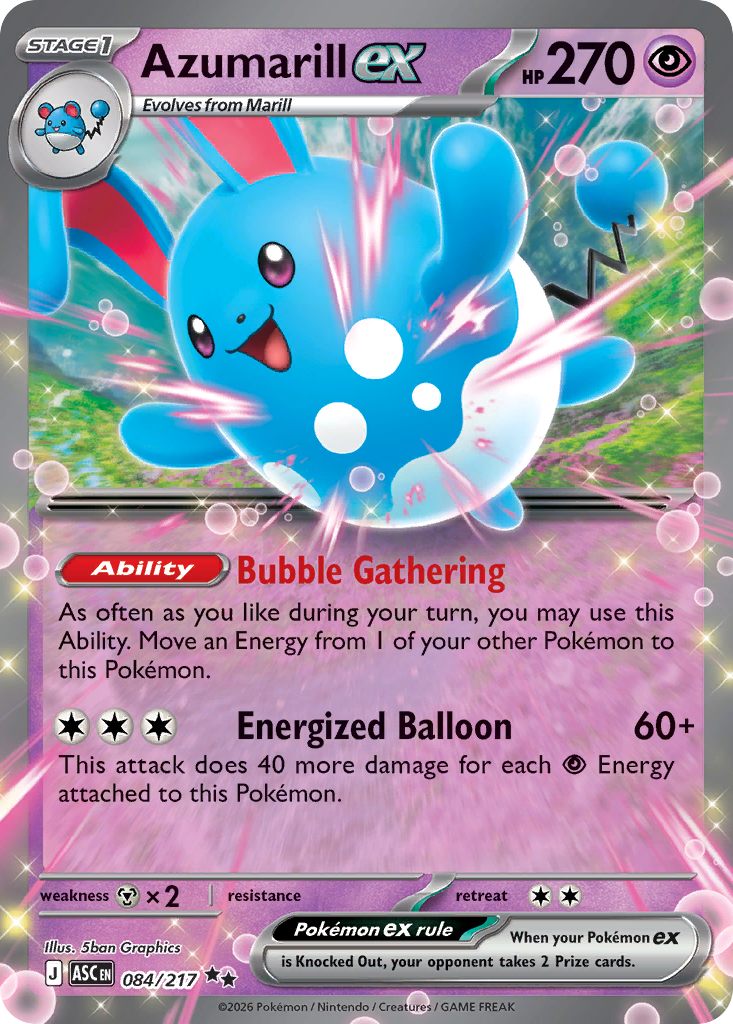 Azumarill ex - Ascended Heroes SET-84