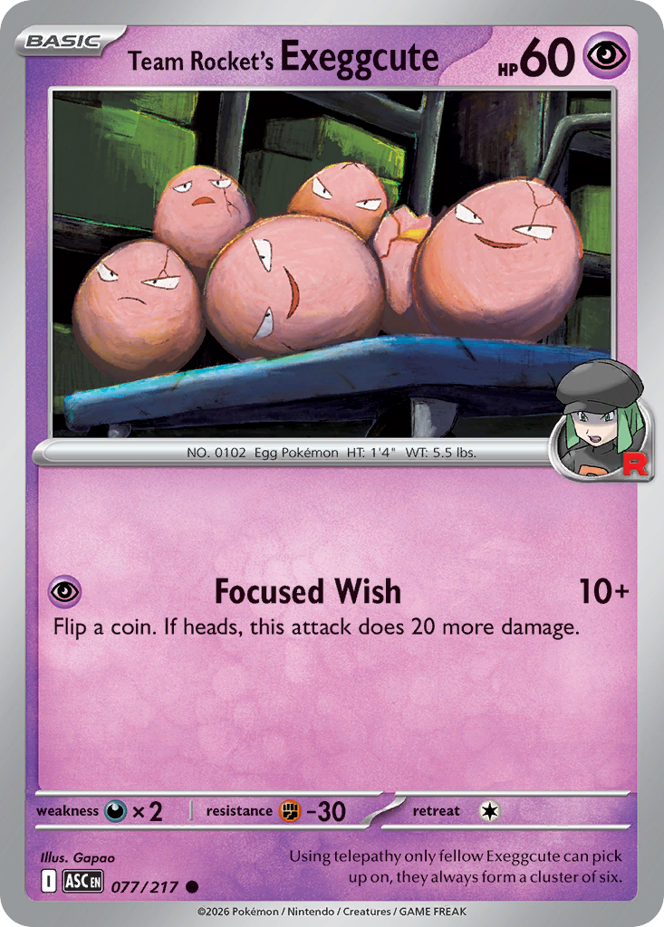 Team Rocket's Exeggcute - Ascended Heroes SET-77