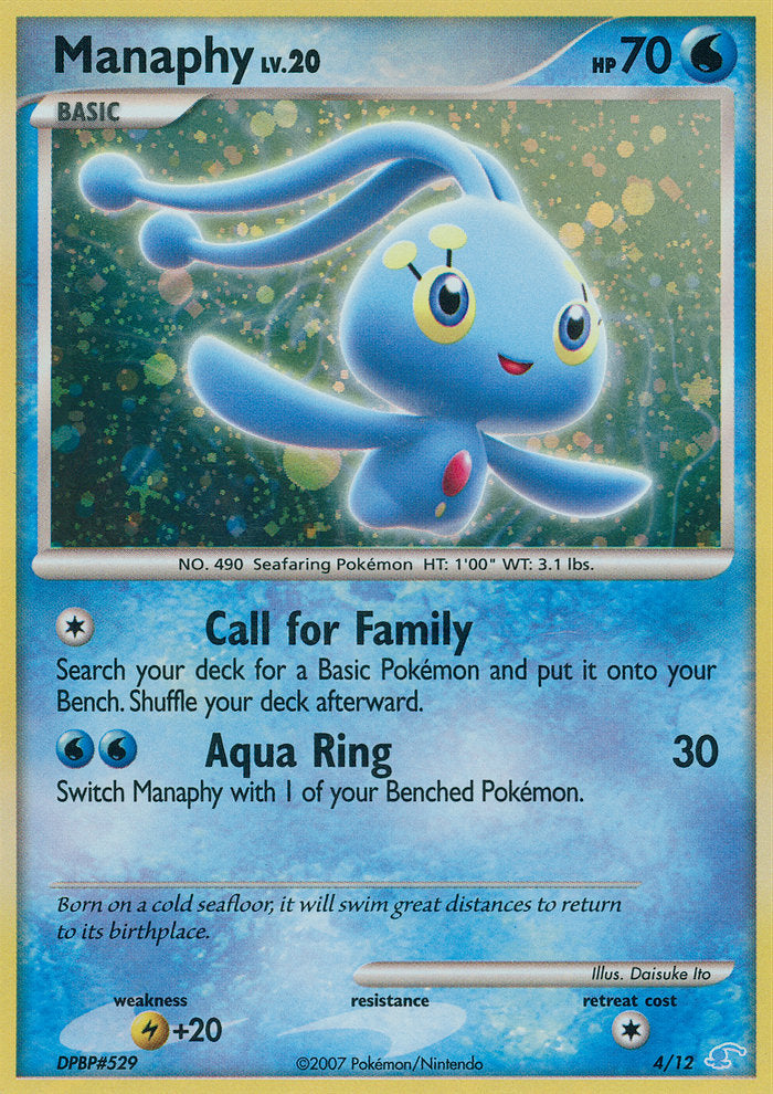 Manaphy Diamond & Pearl Trainer Kit—Manaphy SET-4