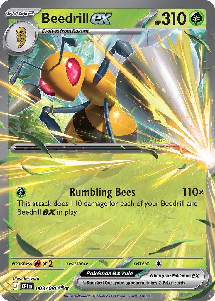 Beedrill ex Chaos Rising SET-003