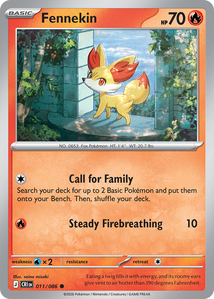 Fennekin Chaos Rising SET-011
