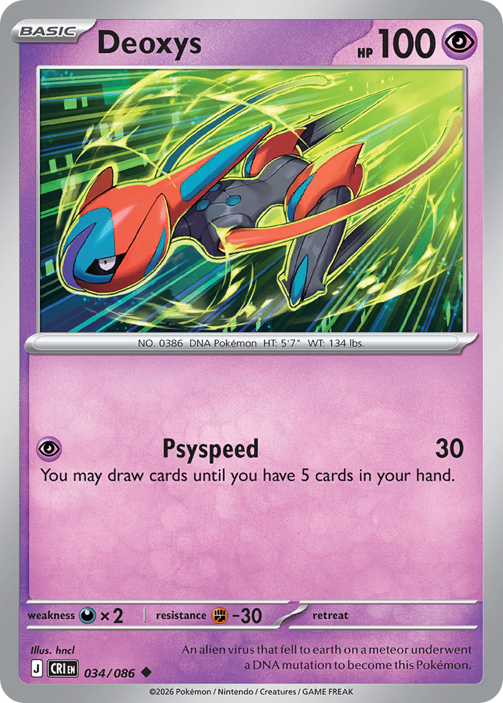 Deoxys Chaos Rising SET-034