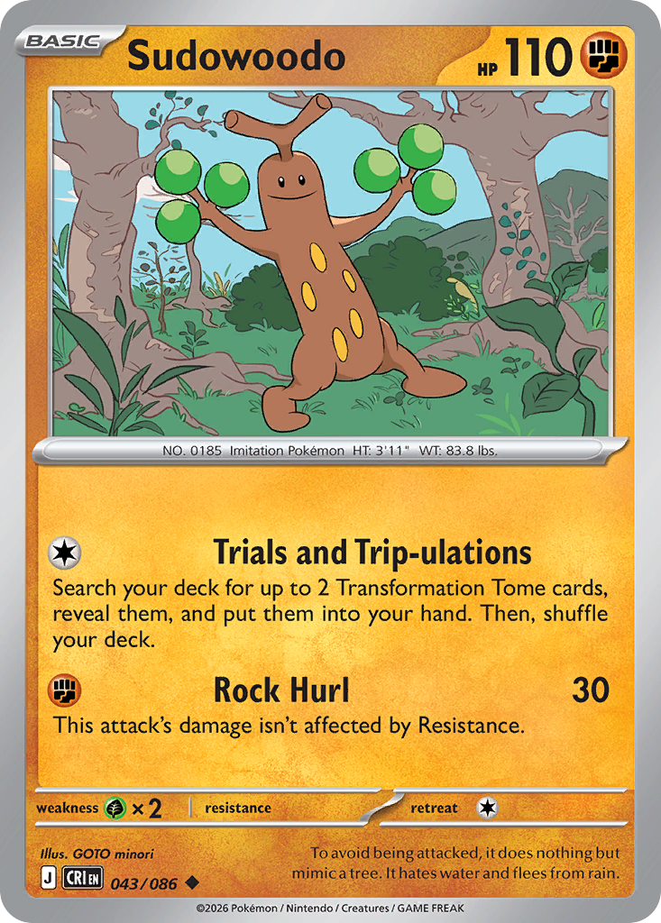 Sudowoodo Chaos Rising SET-043