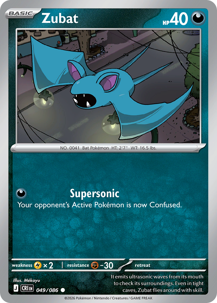 Zubat Chaos Rising SET-049