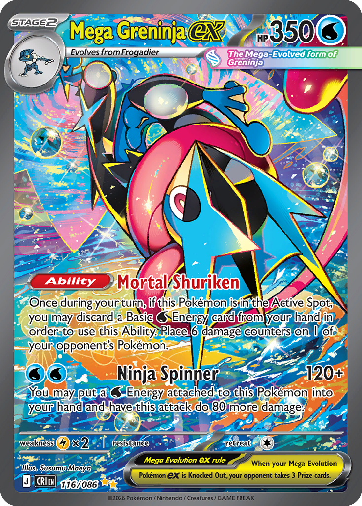 Mega Greninja ex Chaos Rising SET-116