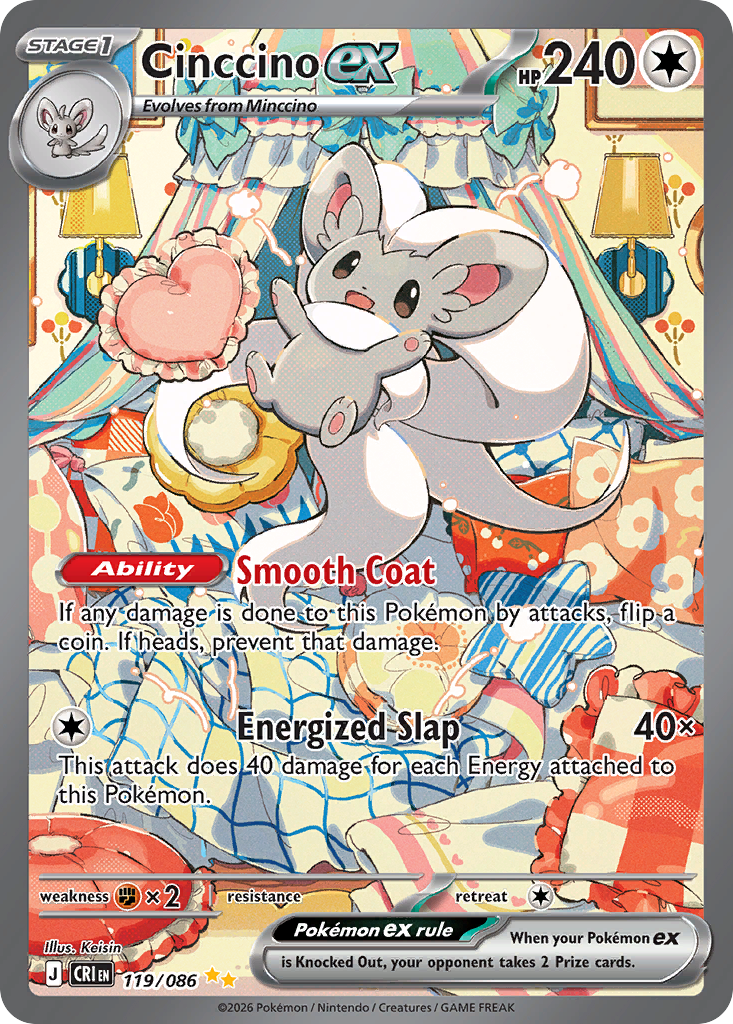 Cinccino ex Chaos Rising SET-119
