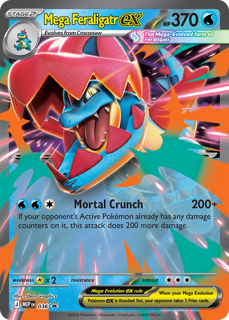 Mega Feraligatr ex Mega Evolution Promos SET-036