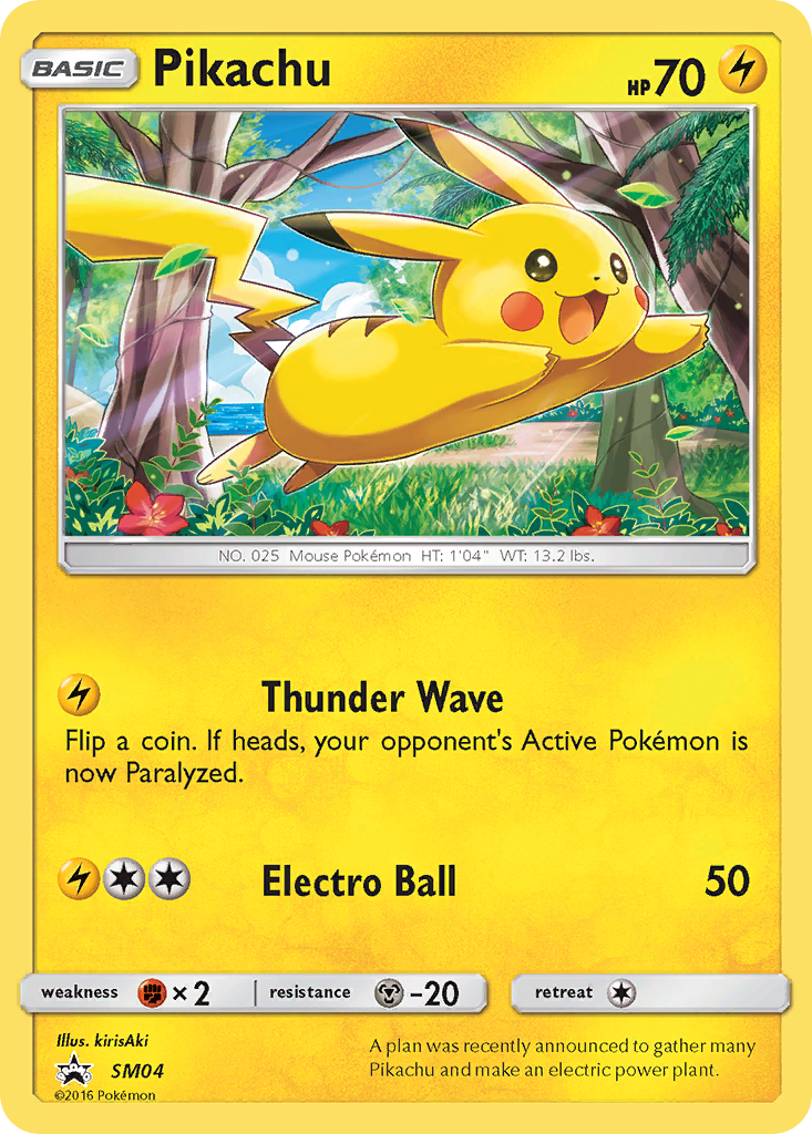 Pikachu Sun & Moon Promos SET-SM04