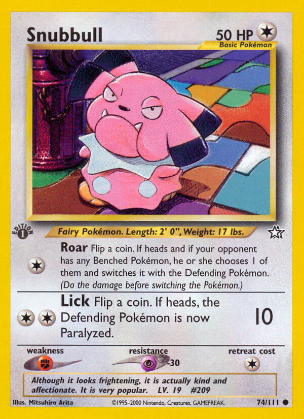 Snubbull Neo Genesis SET-74