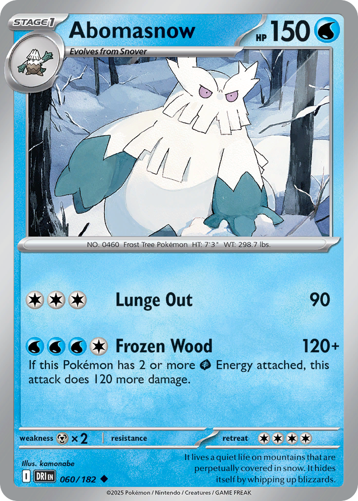 Abomasnow Destined Rivals SET-060