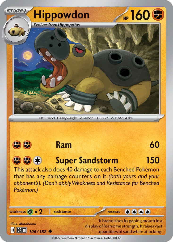 Hippowdon Destined Rivals SET-106