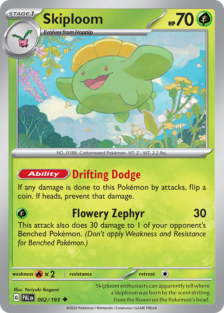 Skiploom Paldea Evolved SET-002