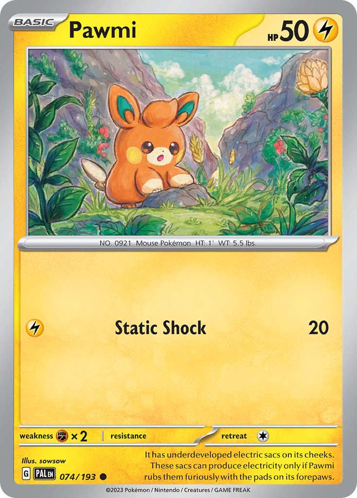 Pawmi Paldea Evolved SET-074