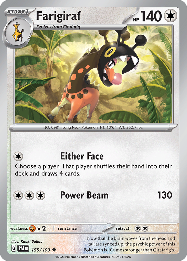 Farigiraf Paldea Evolved SET-155