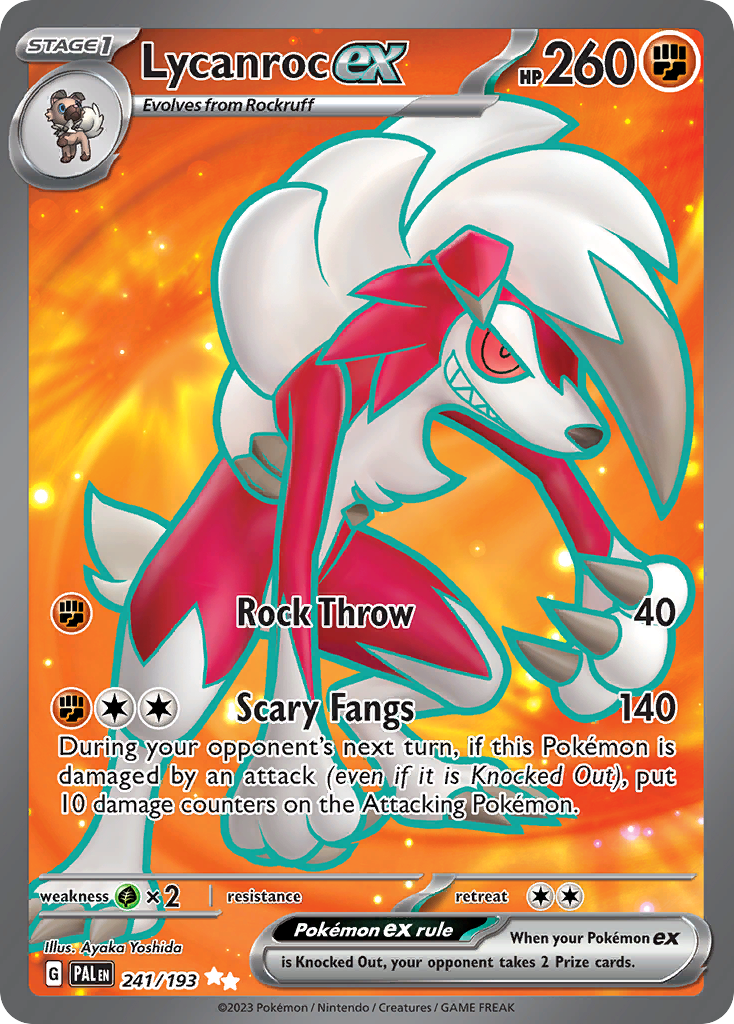 Lycanroc ex Paldea Evolved SET-241
