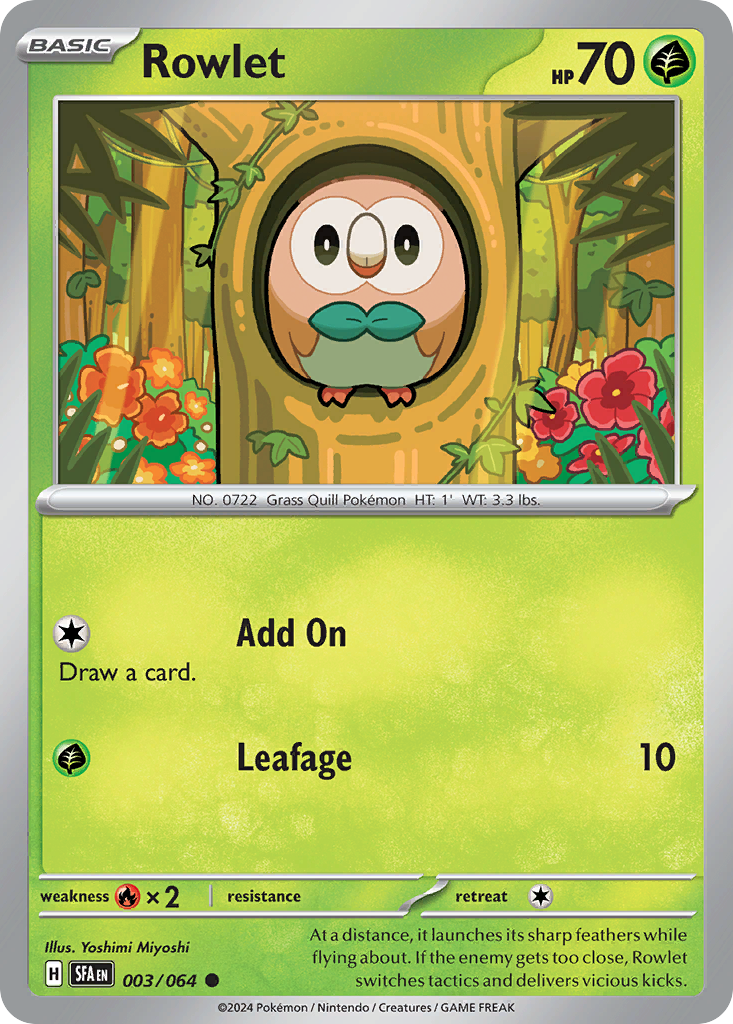 Rowlet Shrouded Fable SET-003